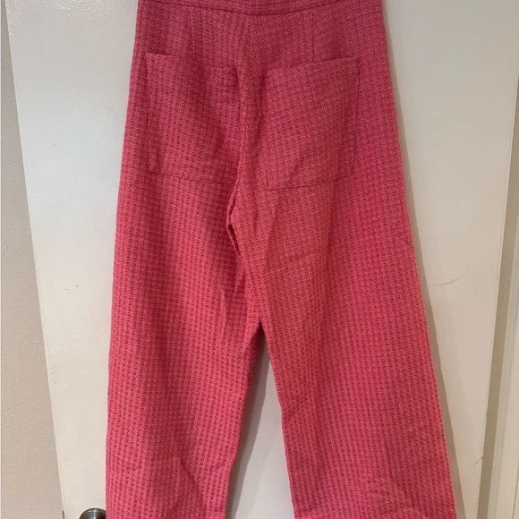 NWT Zara Pink Tweed Trousers - Picture 5 of 5